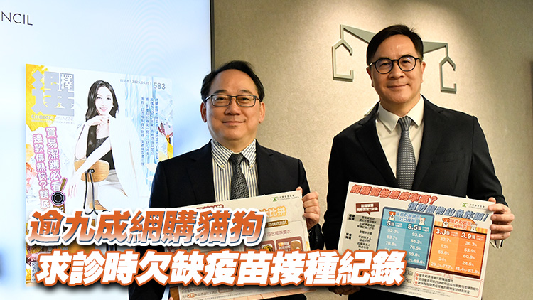 調查發現網購寵物易有健康問題 消委會呼籲以領養代替
