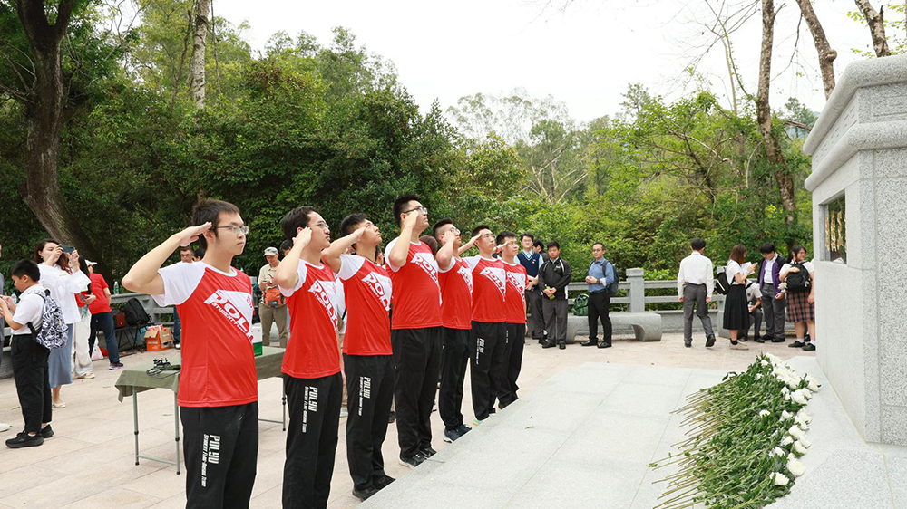 烏蛟騰抗戰電台遺址揭碑 青年宣誓傳承抗戰精神