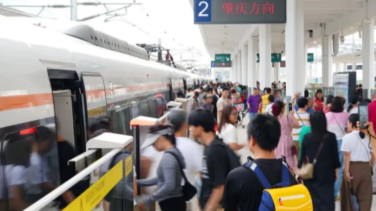 番禺站（廣州南）到肇慶站壓縮至1小時