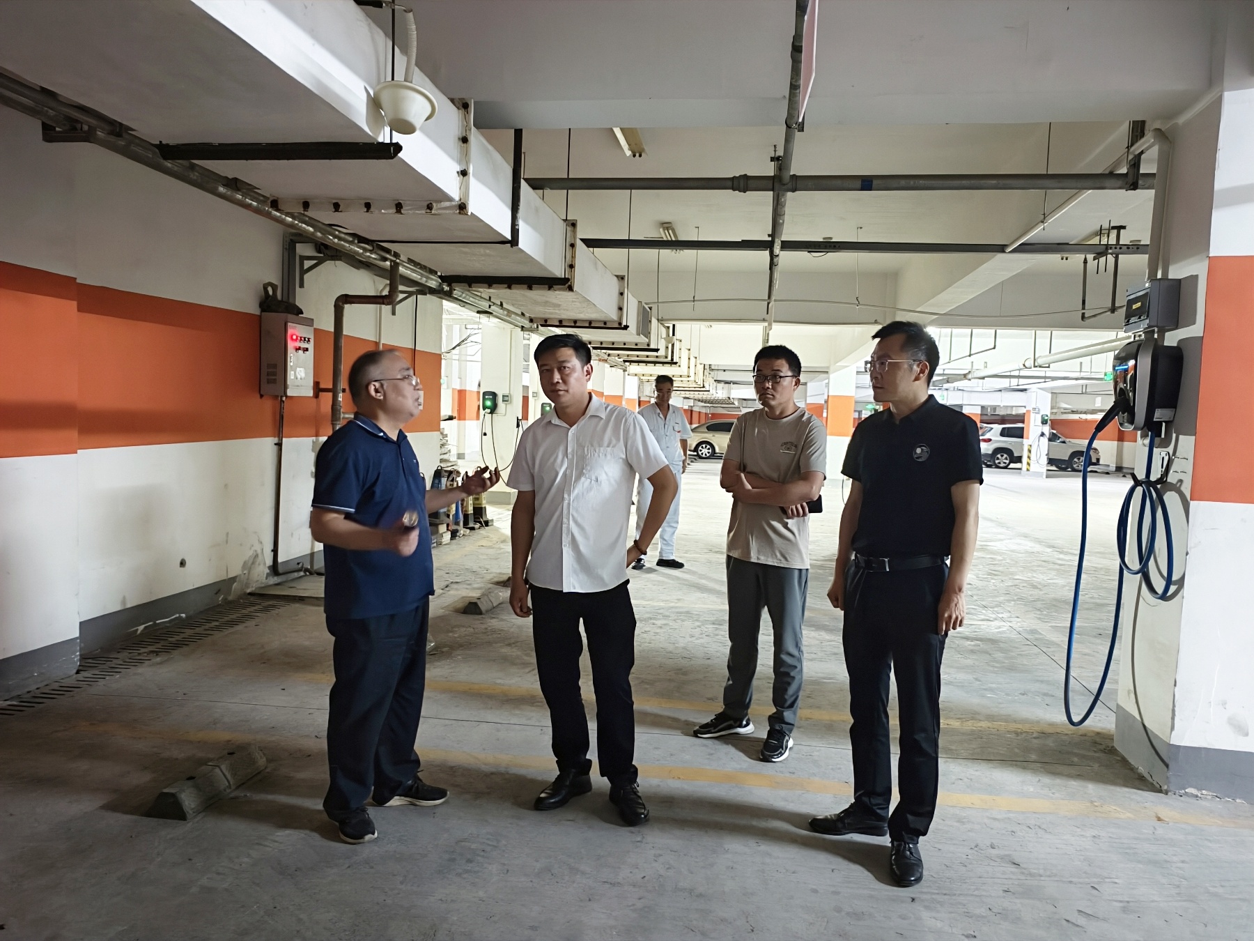 合肥市國動辦督導安巢經開區人防工程安全