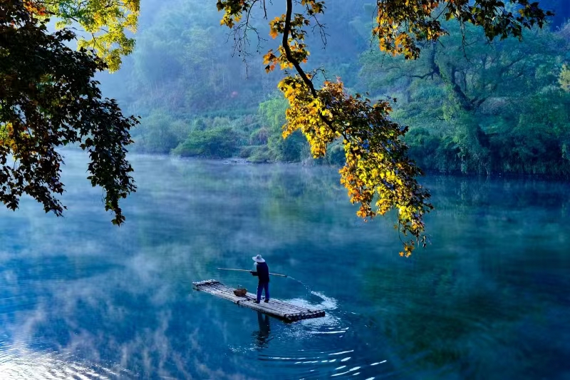 皖祁門縣大北水渚口段膺「幸福河湖」