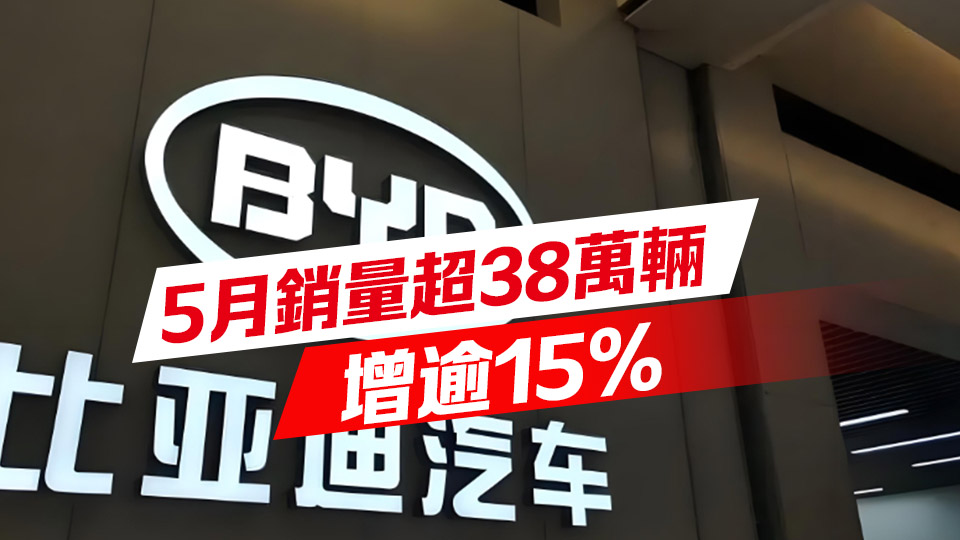 比亞迪公布5月銷量 花旗料減價令客流量增超三成