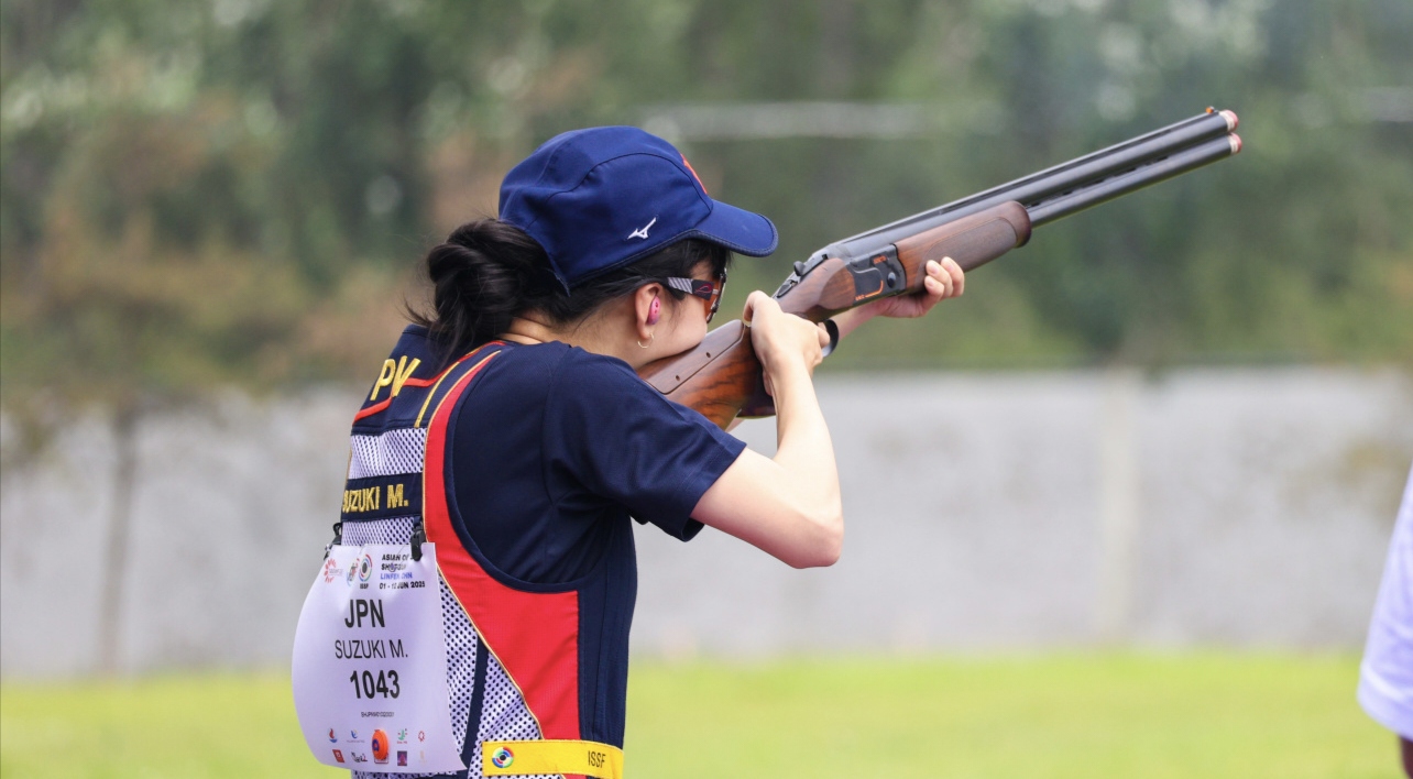 亞洲飛碟射擊選手競逐山西臨汾