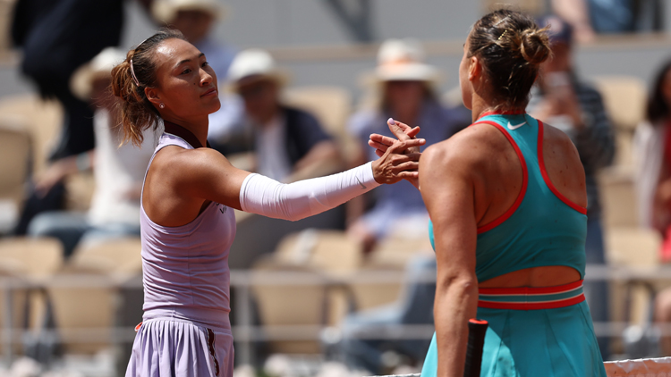 0:2不敵莎芭蘭卡 鄭欽文法網8強止步