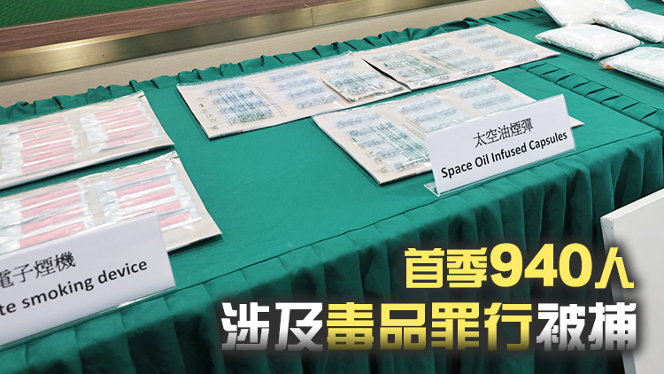 本港首季1644人吸毒 太空油毒品成為青少年最常吸食毒品