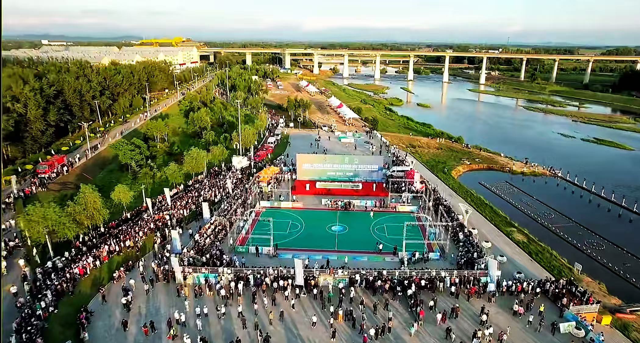 2025年東北四省（區）和美鄉村籃球聯賽（村BA）在黑龍江鐵力揭幕