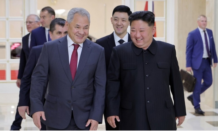 金正恩會見俄羅斯聯邦安全會議秘書紹伊古 