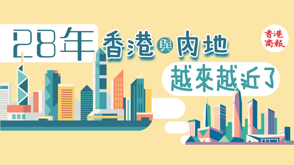28年，香港與內地，越來越近了