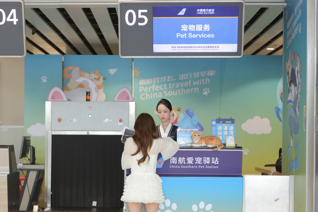 南航「愛寵進客艙」服務新增10個場站