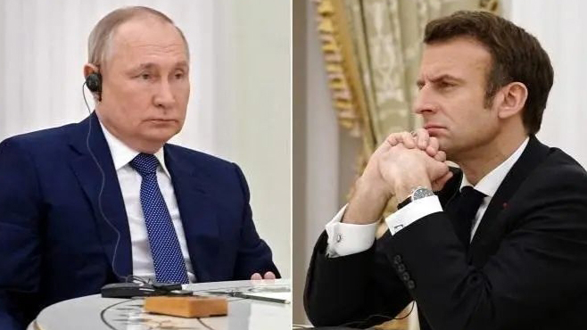 近三年來首次 普京與馬克龍通電話