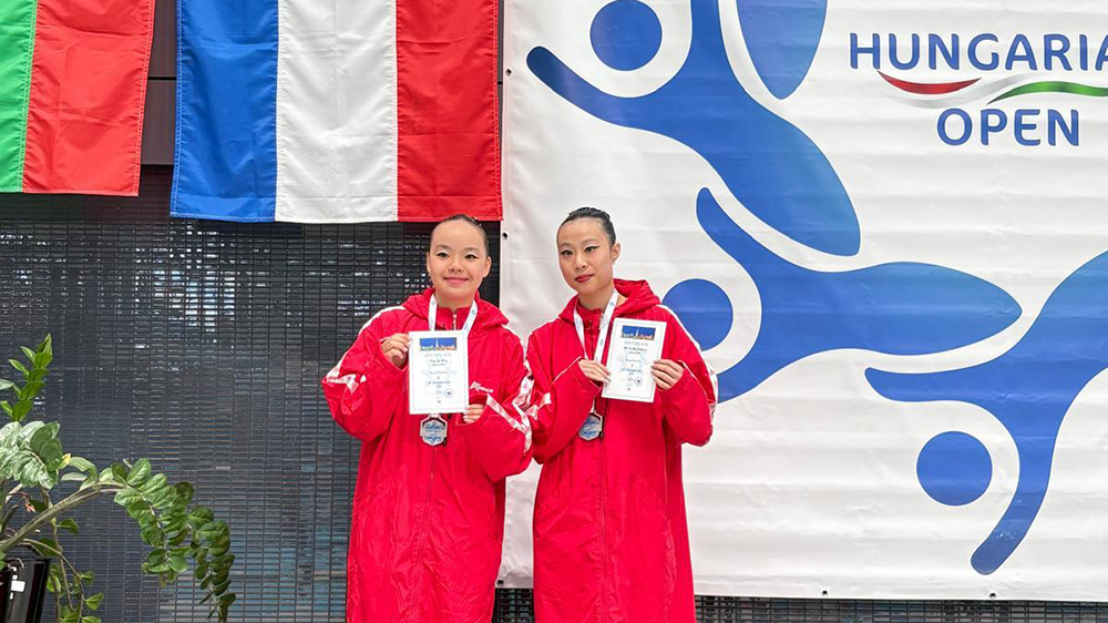 匈牙利國際公開韻律泳比賽 港隊奪雙人自由自選銀牌