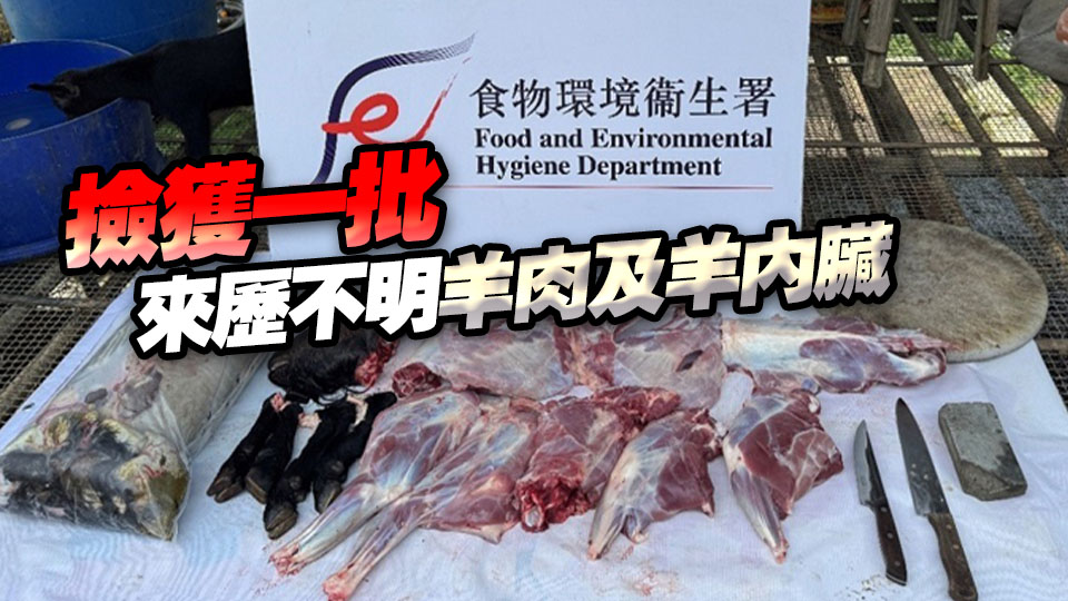 食環署：搗破北區非法屠宰羊隻及出售禁售食物活動 拘捕一名51歲男子