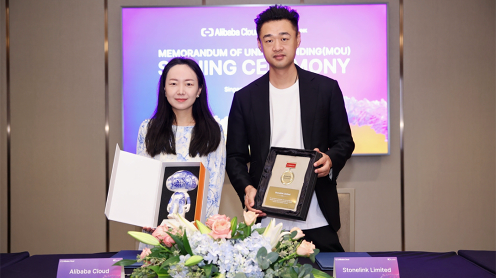 StoneLink與阿里雲國際簽署戰略合作，聯手推動數字科技與智能化發展