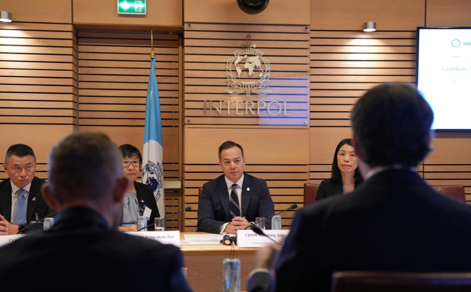 周一鳴訪法國國際刑警組織 規劃未來深入交流