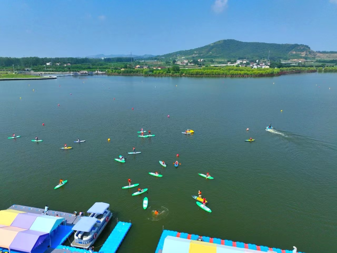 2025年合肥市全民健身運動會槳板比賽在安徽巢湖舉行