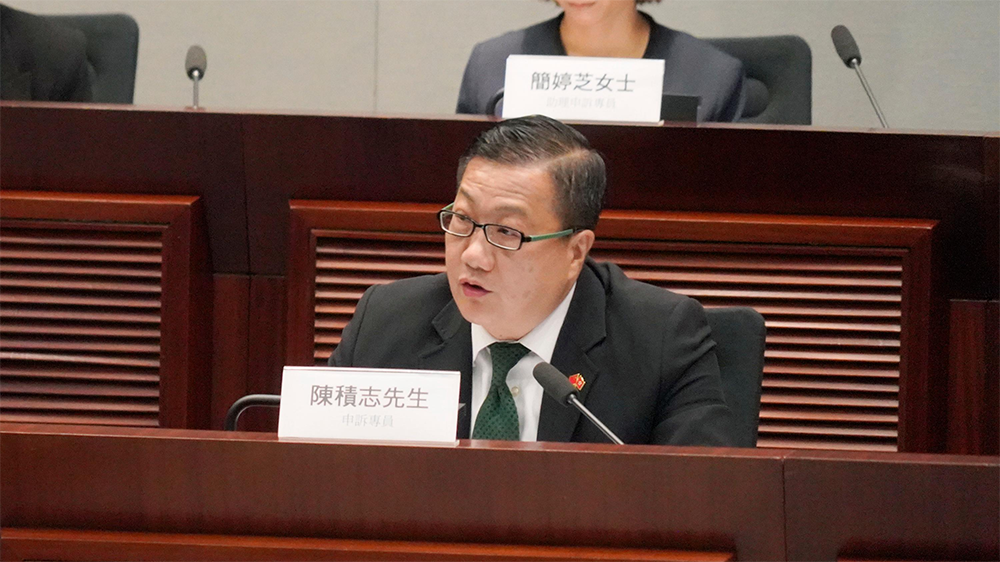 申訴專員陳積志向立會議員報告年度成果 調解個案創新高