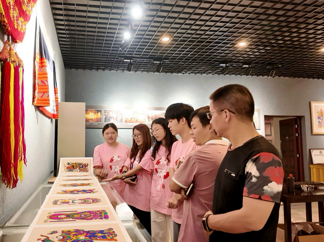 長沙理工大學暑期實踐團隊走進隆回縣非物質文化遺產保護中心