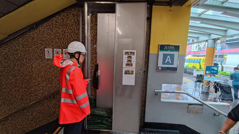 港鐵加強巡邏 應對惡劣天氣