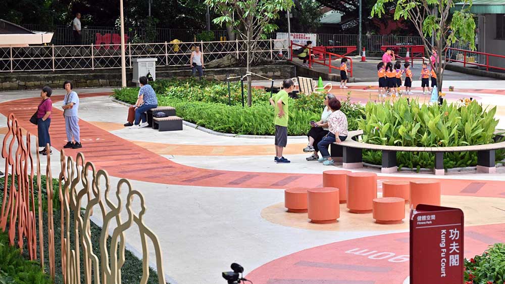 有片｜觀塘公屋改造實踐「幸福設計」 換新裝增設百米緩跑徑