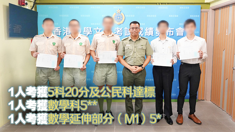 DSE今放榜 4名在囚青少年考獲符合入讀本地大學要求