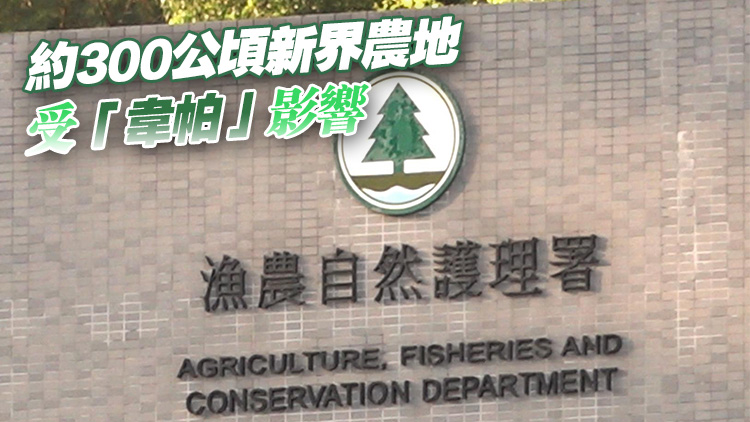 7·22起受颱風「韋帕」影響農戶可向漁護署申請緊急救援基金