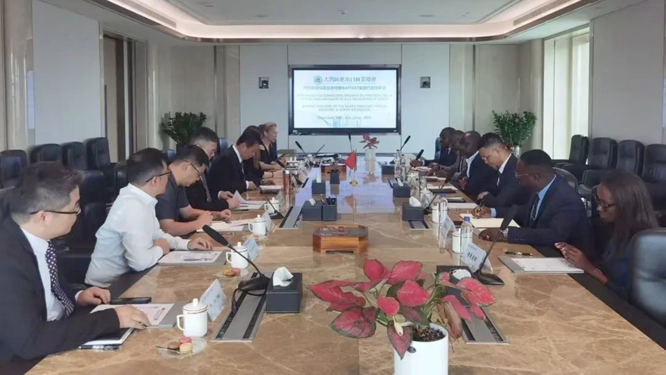 加蓬總統特使訪大灣區進出口商會 共商綠色經濟合作