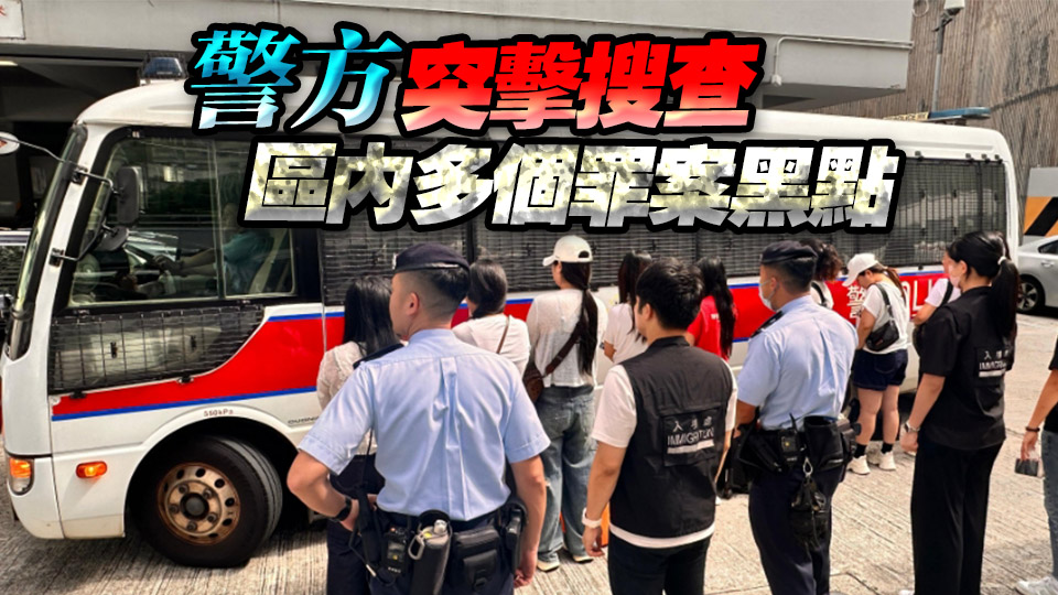 警方新界南打擊黑工及掃黃 拘捕31名男女