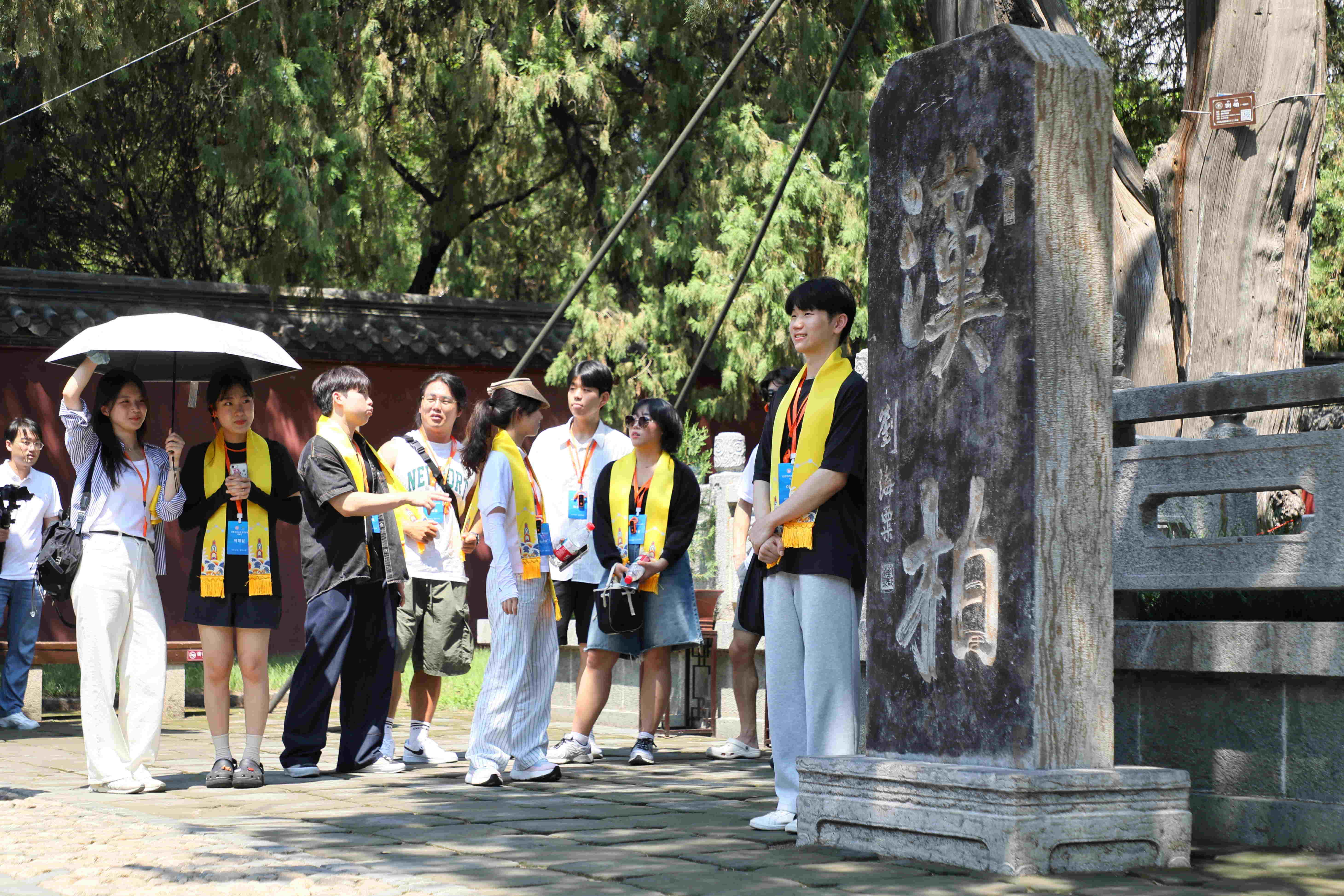 百名韓國青年逛岱廟、爬泰山：2025中韓青年大聯歡訪華團抵山東泰安