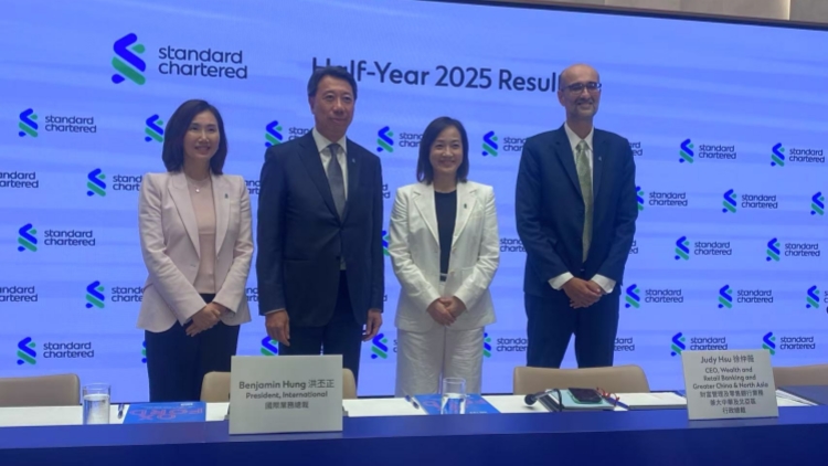 渣打上半年多賺41%增派息 擬開展新一輪13億美元股份回購
