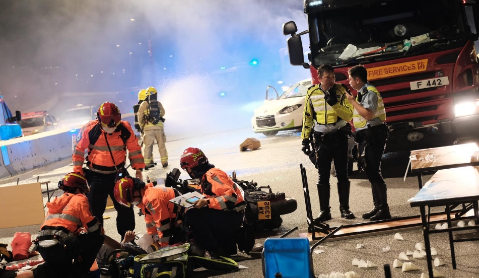 警方跨部門重大事故反恐演習 為全國運動會作準備