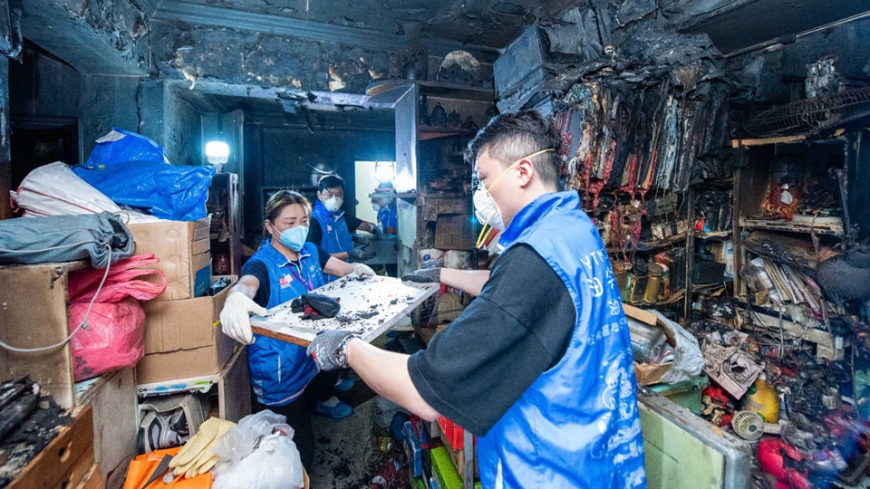 民政署跟進洗衣街3死1傷火警 大廈法團發感謝信