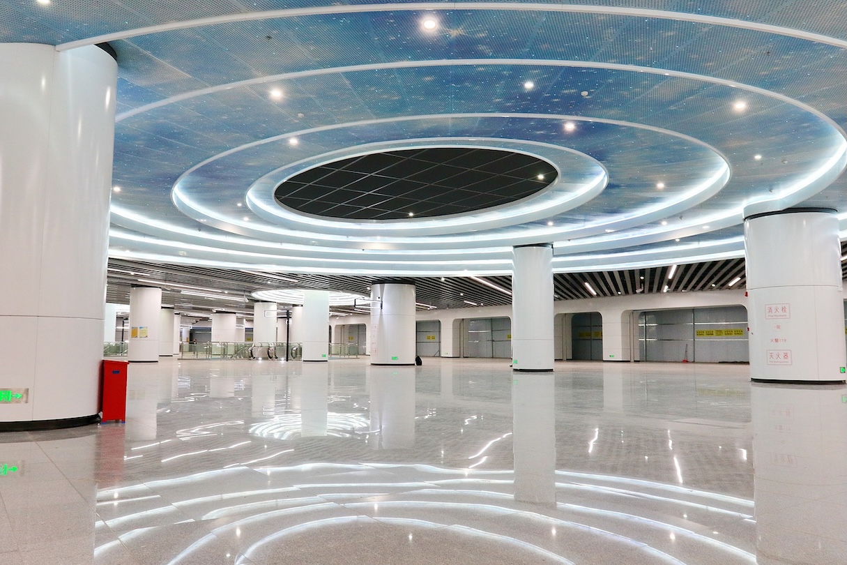 穗地鐵十三號線二期車站首次亮相  民俗文化與軌道交通深度交融