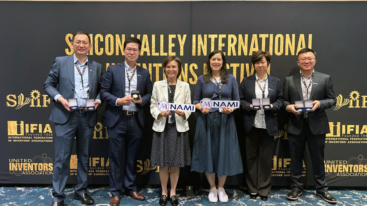 納米及先進材料研發院（NAMI）揚威2025矽谷國際發明節