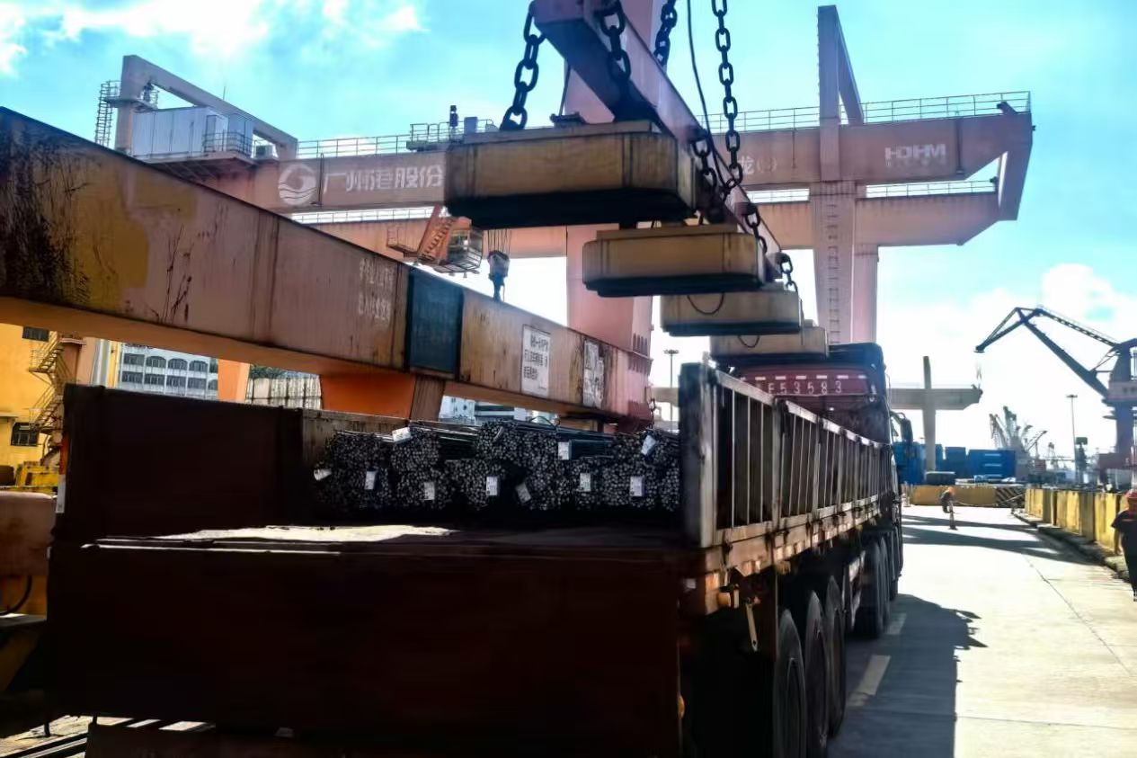 華南首個港口型螺紋鋼期貨交割倉實現滿倉運營