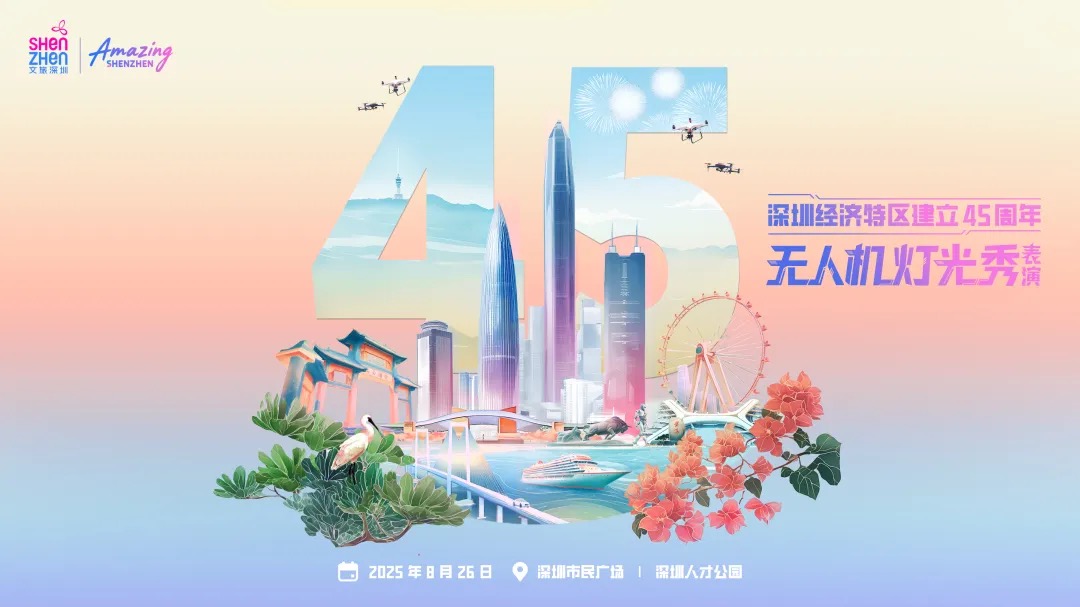 特區45載風華正茂 1.2萬架無人機繪就深圳光影長卷