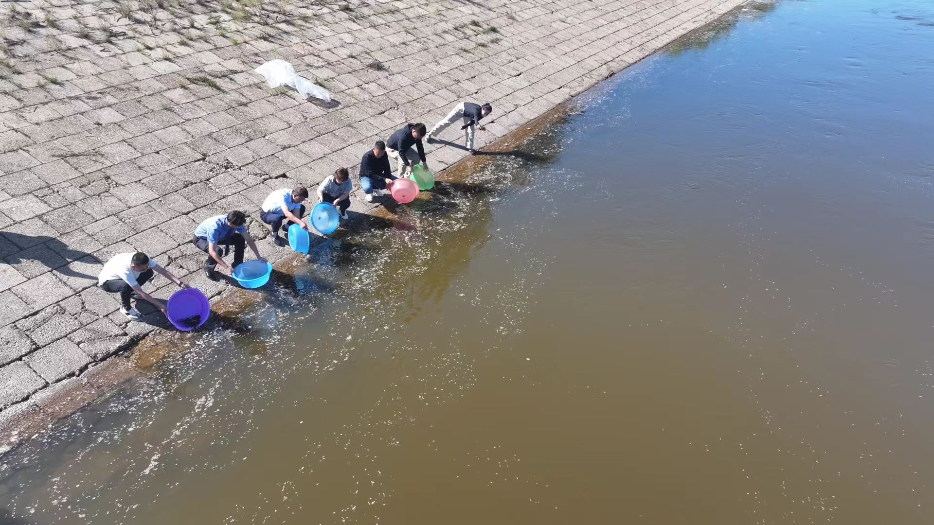 大興安嶺呼瑪縣開展2025年度黑龍江呼瑪江段增殖放流活動