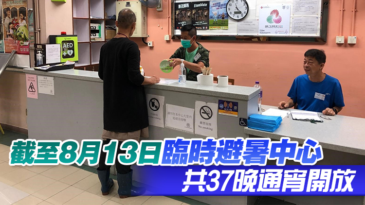 民政處避暑中心6100人次登記 發揚「民政幫到你」精神