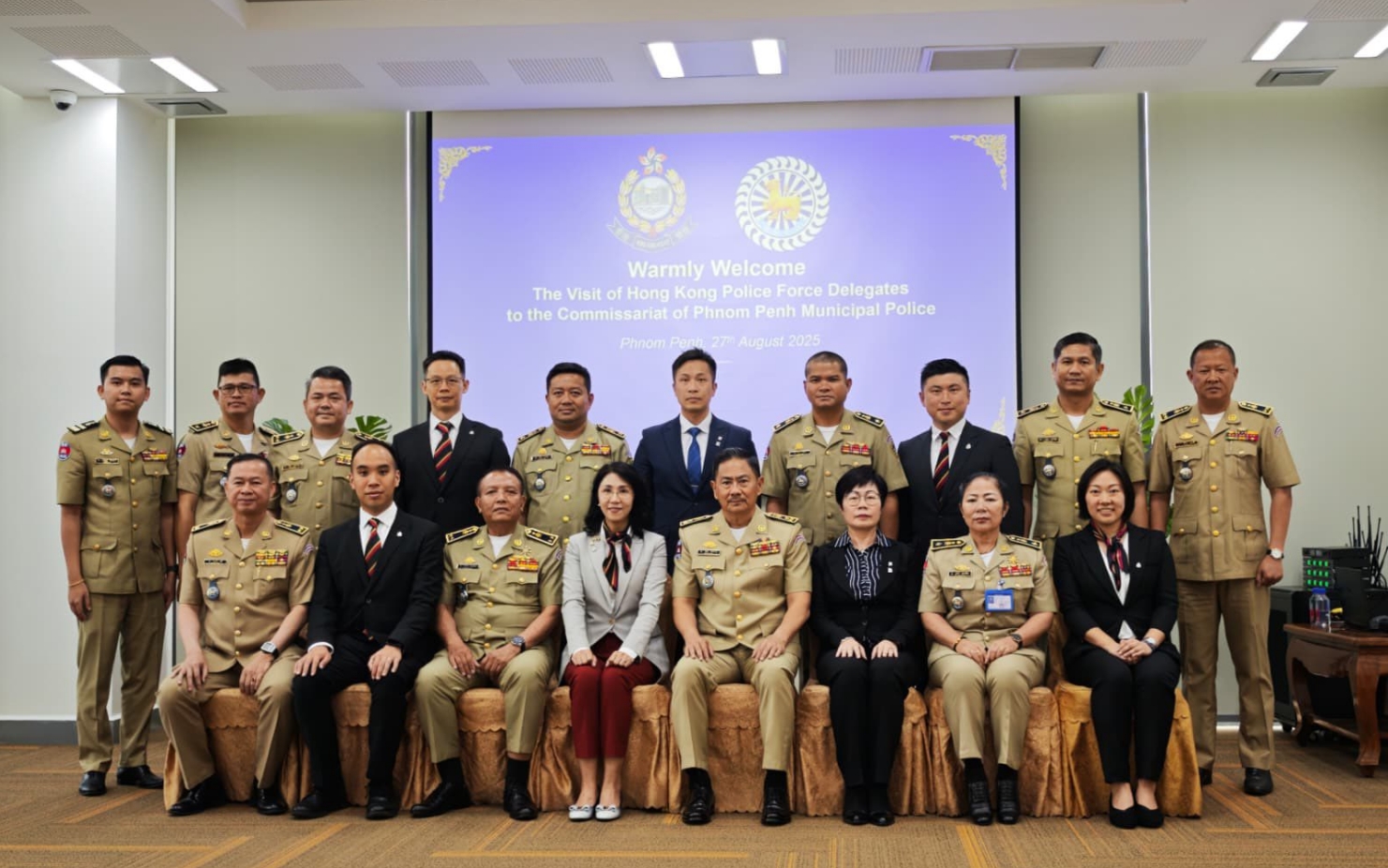 警隊與廉署訪問柬埔寨 推廣誠信及反貪經驗