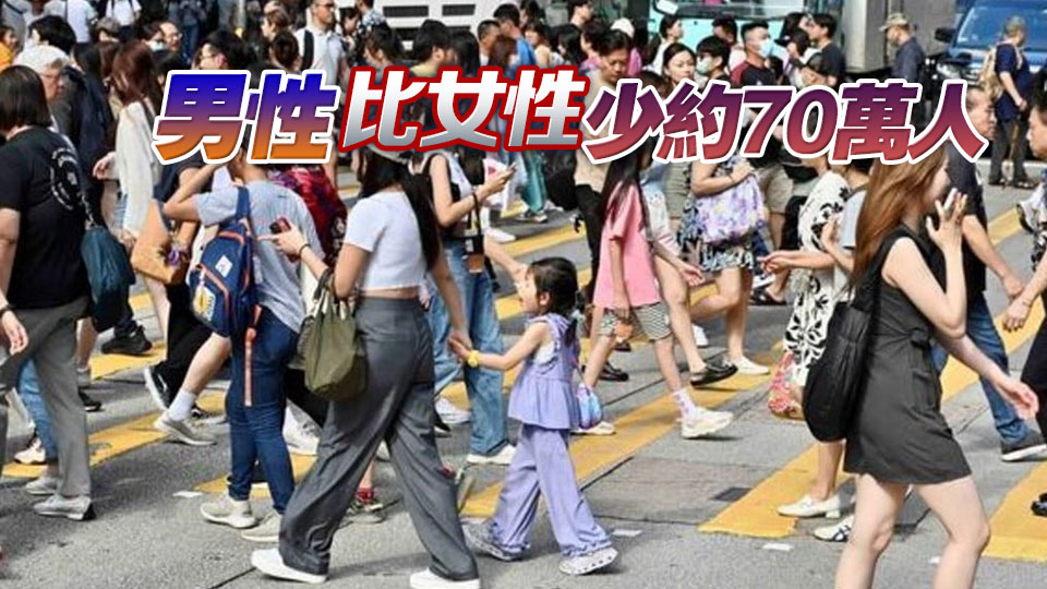 本港人口回落至750萬 逾126萬適婚男女未婚