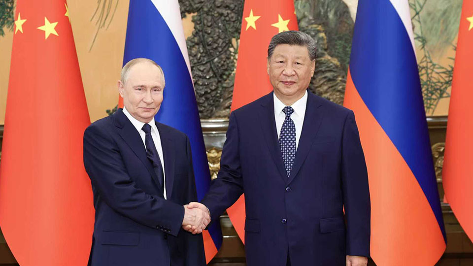 習近平同俄羅斯總統普京會談 