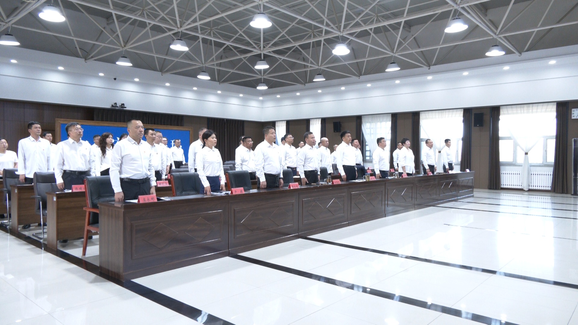 黑龍江呼瑪縣組織觀看紀念中國人民抗日戰爭暨世界反法西斯戰爭勝利80周年大會