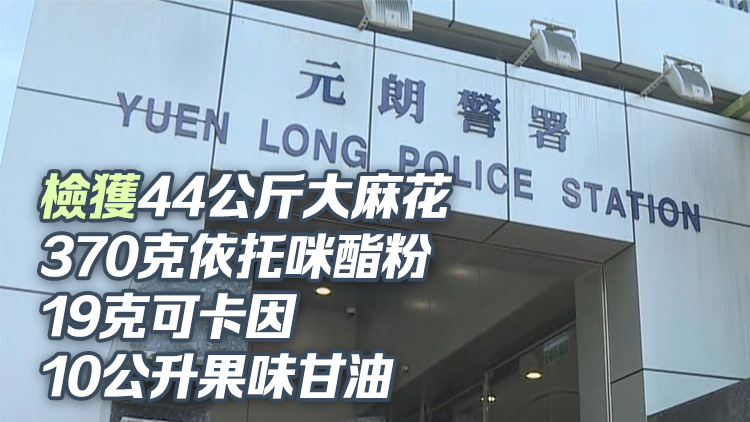 警方大埔搗破毒品儲存倉拘1男 檢值1000萬元毒品