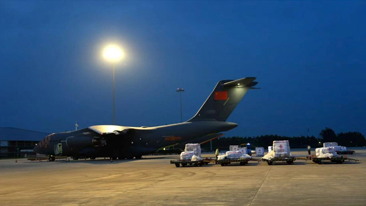 中國政府援助阿富汗首批地震救災緊急人道主義物資啟運