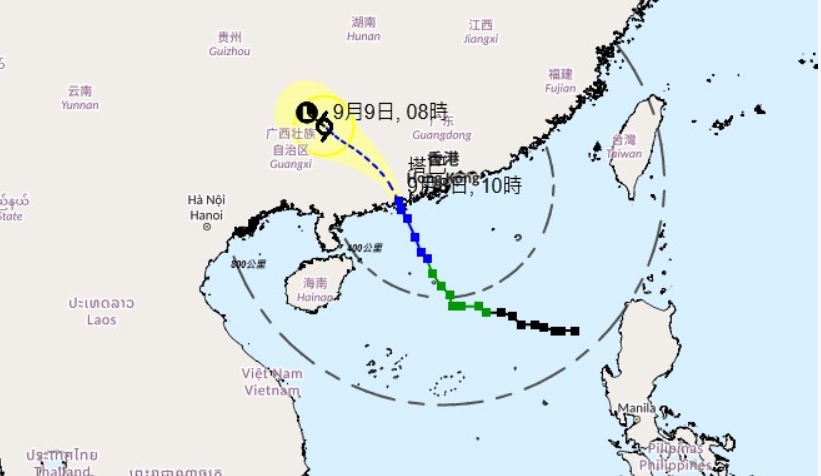 天文台：8日下午1時10分改發三號強風信號