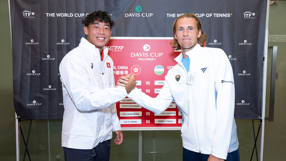 台維斯盃維園迎戰烏茲別克 黃澤林明日為港隊打頭陣