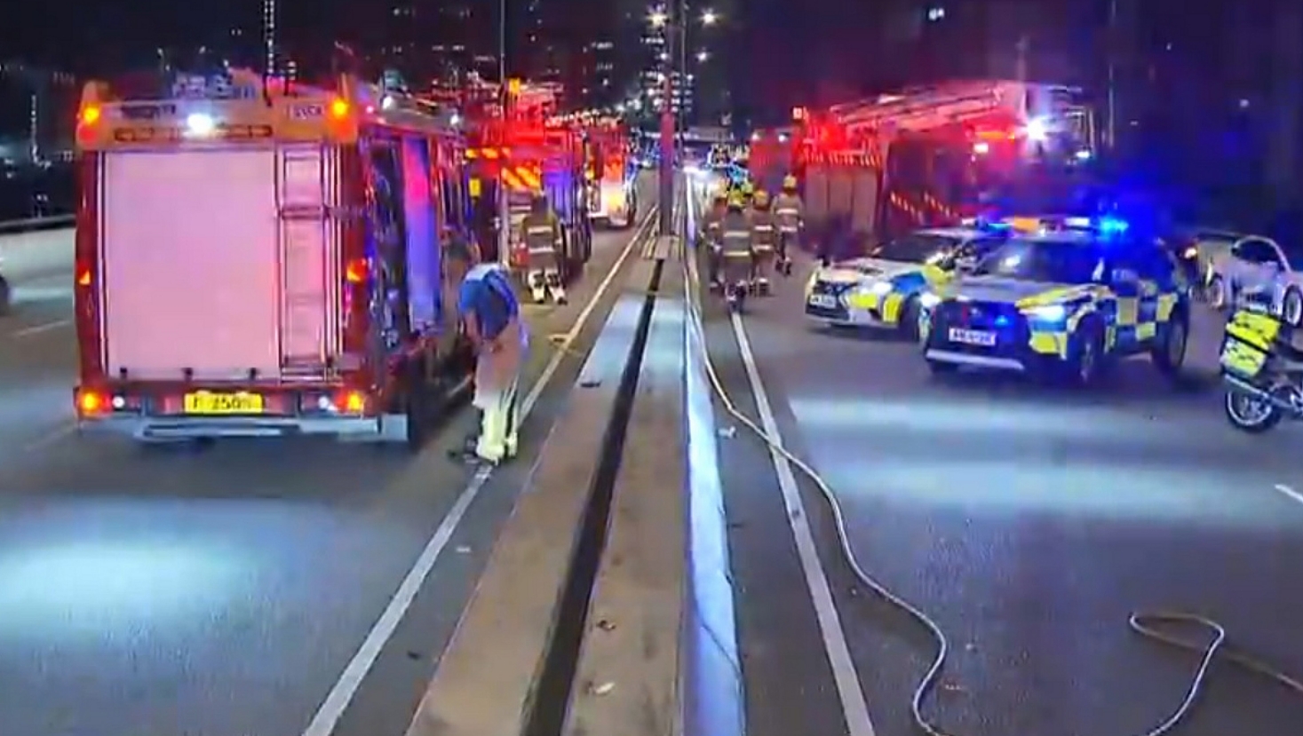 觀塘繞道3車相撞1死6傷 七旬的士司機送院不治