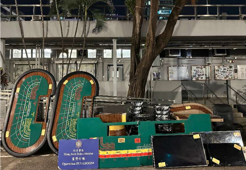 警方旺角破非法賭檔 拘捕19名男女