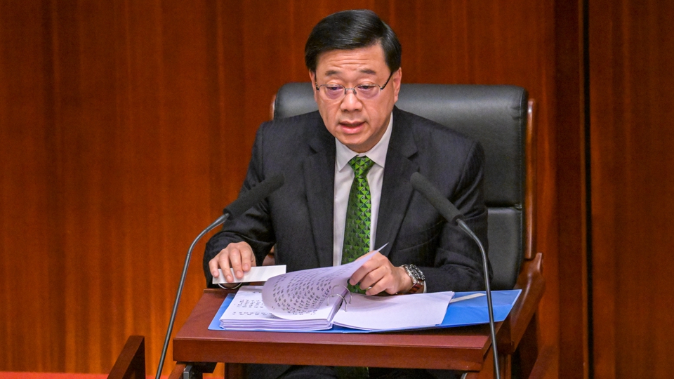 施政報告2025｜李家超發表新一份施政報告 是香港實現突破新局面策略部署