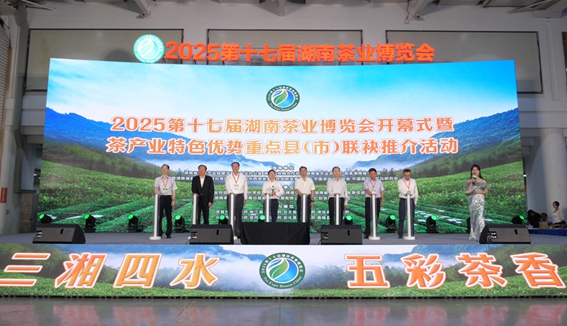 2025第十七屆湖南茶業博覽會啟幕 集中展示湖南茶產業發展成果