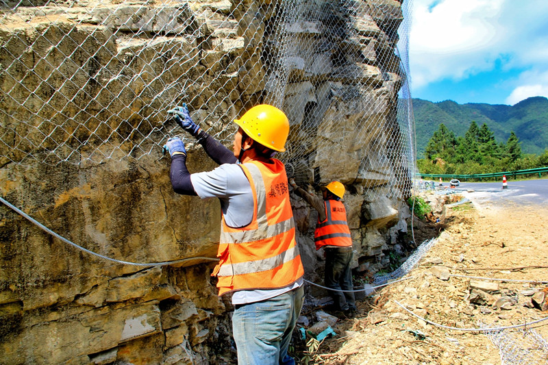皖休寧縣：施災害防治工程  傾力打造平安公路